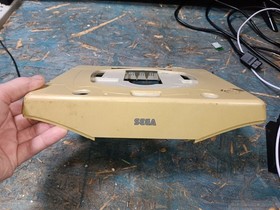 Sega Saturn JAPAN TAN DARK-OFFSET FADE-EMPTY-ROUND HOLE TOP COVER ONLY-INTACT