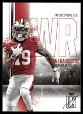 2024 Topps Signature Class #176 Jacob Cowing San Francisco 49ers Rookie