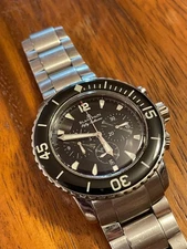 Blancpain Fifty Fathoms Flyback Chronograph 45mm Steel Case Black Dial 5085F