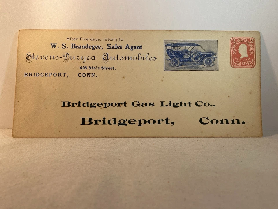 Vintage 1907-1909 Stevens-Duryea Automobiles Model U or X ? Bridgeport, Conn. - Image 2 of 4