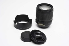 Nikon AF-S 18-105mm f3.5-5.6G ED DX VR zoom lens, Hood, caps, Good 