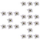  3 Count Deko Weihnachten Kunstblumen Künstliche Weihnachtsblumen