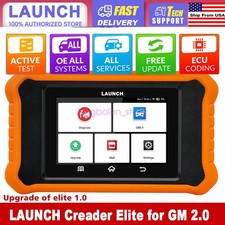 2026 Launch Creader Elite 2.0 For Gm Scanner Obd2 Car Diagnostic Tool Ecu Coding