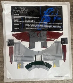 Lego Ucs Slave I Star Wars 93% Complete Set no Minifigures some Bags Brand New