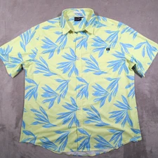 Sunday Swagger short sleeve button up golf shirt XL Men floral all over print