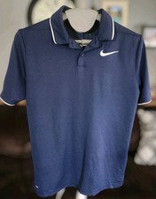 Nike boy's polo Dri-fit Black Shirt Navy large