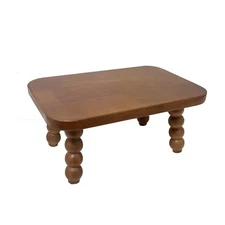 JUIOETURHeavy Duty Wooden Step Stool for Adults - 330 lb Capacity w/Detachabl...