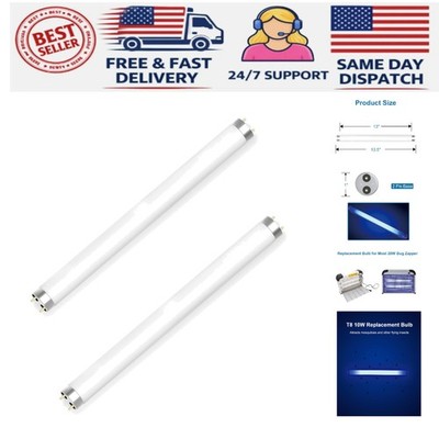 Effective 10W Bug Zapper Replacement Light Bulbs - 2 Pack, Daylight White