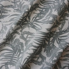 Floral Curtain Fabric Fern Palm Duck Egg Furnishing Upholstery Fabric Per Metre