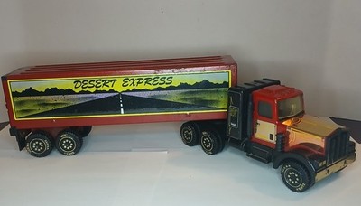 1978 VINTAGE TONKA DESERT EXPRESS TRACTOR & TRAILER VTG SEMI TRUCK