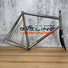 ¡Vintage! Cuadro Serotta Legend 58cm Freno Llanta Titanio 700c F1 Horquilla Carbono