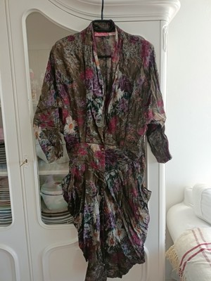 Vintage 80er Jahre indischen René Derhy Kleid Größe M