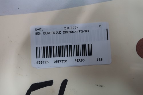 Sew Eurodrive DRE90L4/FG/DH Gearmotor 2hp 230/460v-ac 3ph - Picture 6 of 6