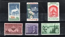 Mixed USA Stamp Lot #14- Mixed lot of 6 old MNH postage stamps