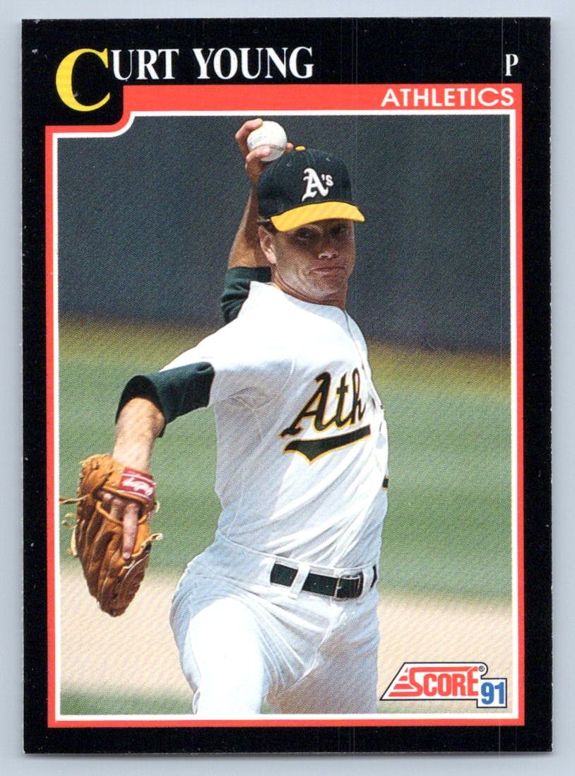 1991 Score Curt Young #236 Oakland Athletics