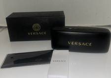 Versace Sunglasses Hard Case Empty with Outer Box And Cleaning Cloth- NEW