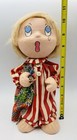 Vintage Paper Machete Sad Christmas Child Singing Figure RARE — photo 6
