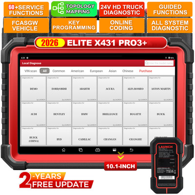 LAUNCH X431 PRO3S+ V5.0 OBD2 KFZ Diagnosegerät Auto Scanner EOBD For 24V HD LKW