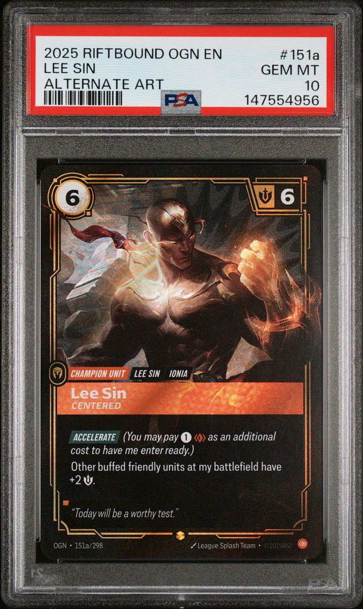 2025 RIFTBOUND: LEAGUE OF LEGENDS OGN-ORIGINS #151A LEE SIN
