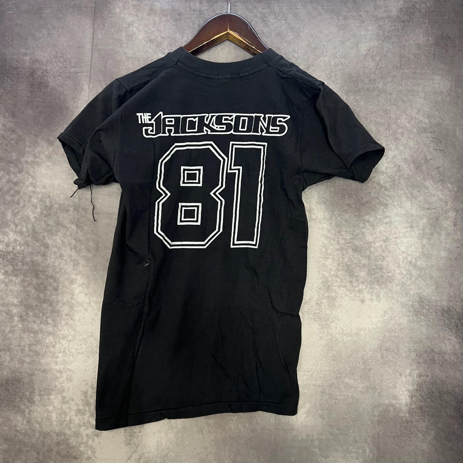 Vintage The Jacksons Shirt Adult Medium 1981 Concert Tour Band Tee 80s USA