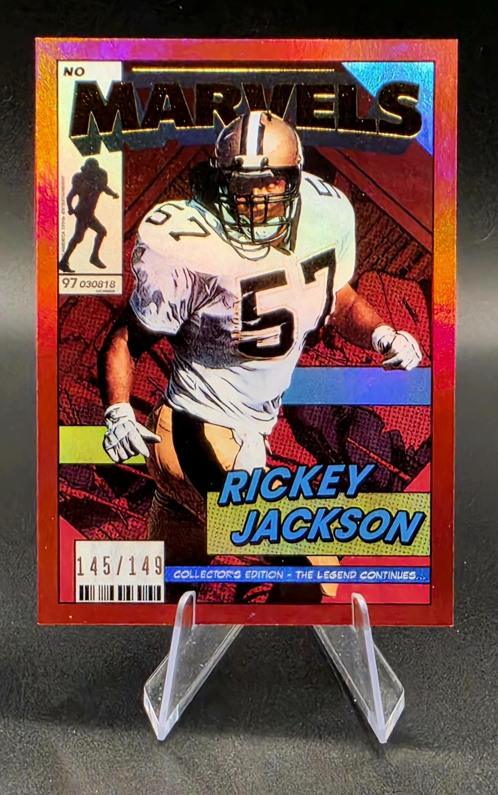 2026 Panini Decades 90's Rickey Jackson Red Holo Foil /149 #MV-RJ New Orleans...