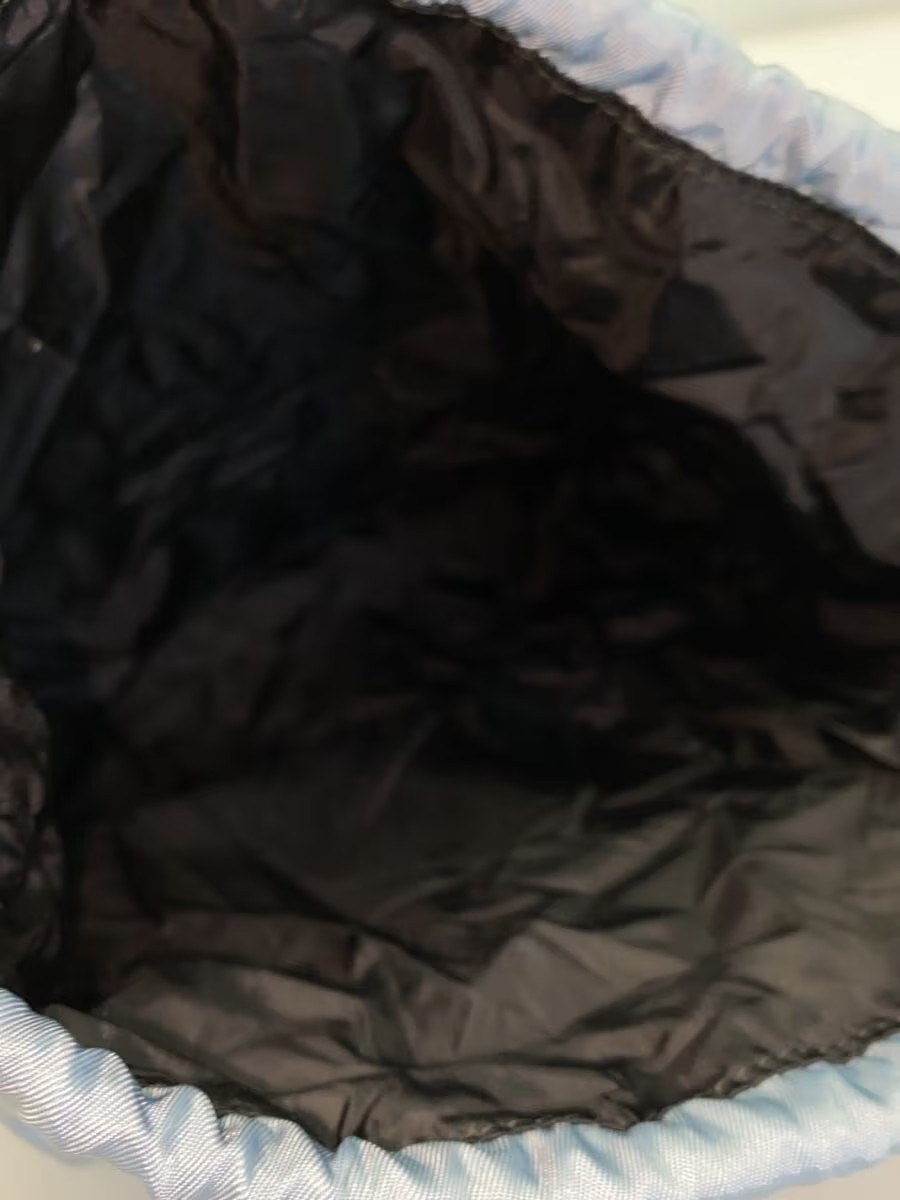 PRADA Packable Drawstring Pouch in Nylon, Blue, S… - image 6