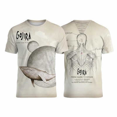 GOJIRA From Mars To Sirius 3D AOP T-shirt All Size S To 5XL TS1006