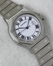 Cartier Santos Octagon Auto White Dial Gents Watch 29mm 2965 2026 Service 