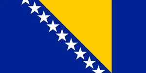 Bosnia and Herzegovina Flag Self Adhesive Sticker