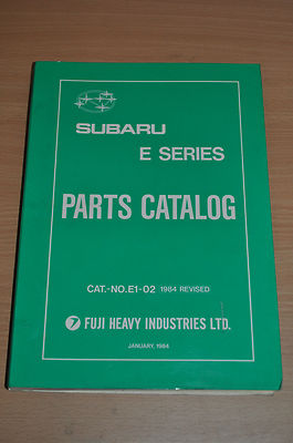 Ersatzteilkatalog Subaru E Series Parts Catalog  Januar 1984 