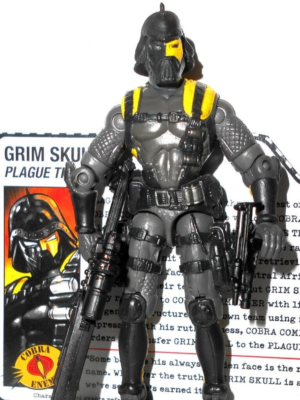 GI joe GRIM SKULL plague trooper DTC direct to consumer complete