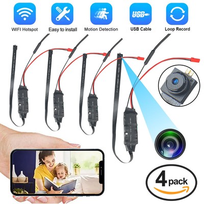 Mini 4K WIFI 1080P Wireless Kamera Überwachungskamera HD Mit USB DE