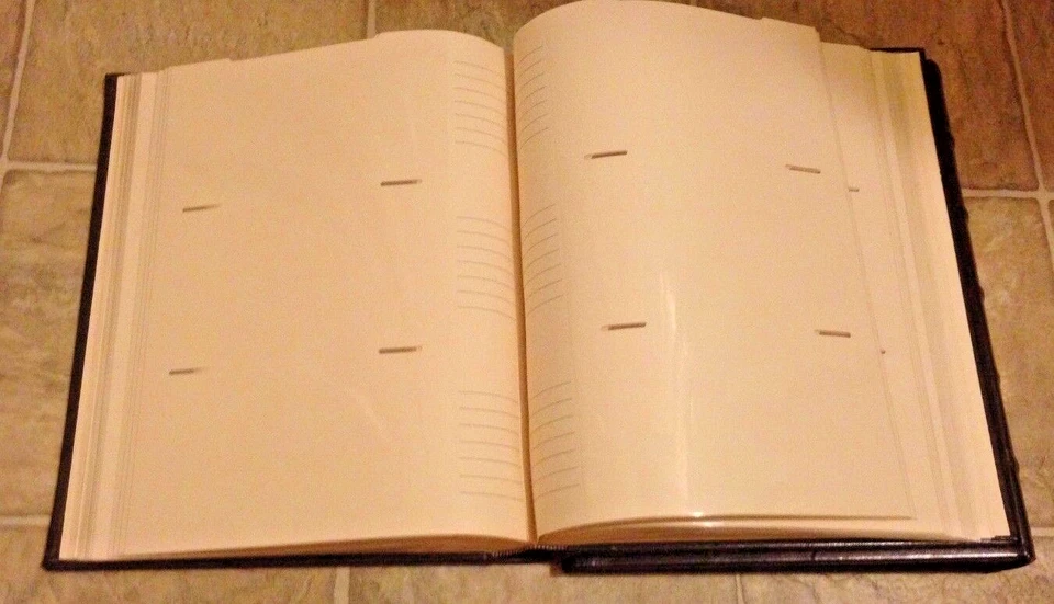 Photo Album Acid Free Archival 4x7 Photograph Faux Leather Brown NWT Vintage - Image 3 of 3