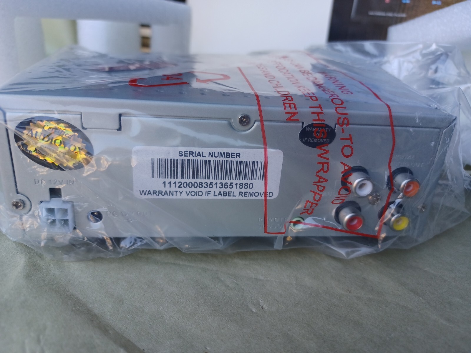 Audiovox In Dash Car Mount DVD/CD Player NOS Brand New Discontinued