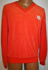 Vintage 70s CLEMSON UNIVERSITY TIGERS V Neck SWEATSHIRT M Football Vtg
