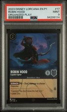 2023 Disney Lorcana En P1-Promo 17 Robin Hood Organized Play PSA 9