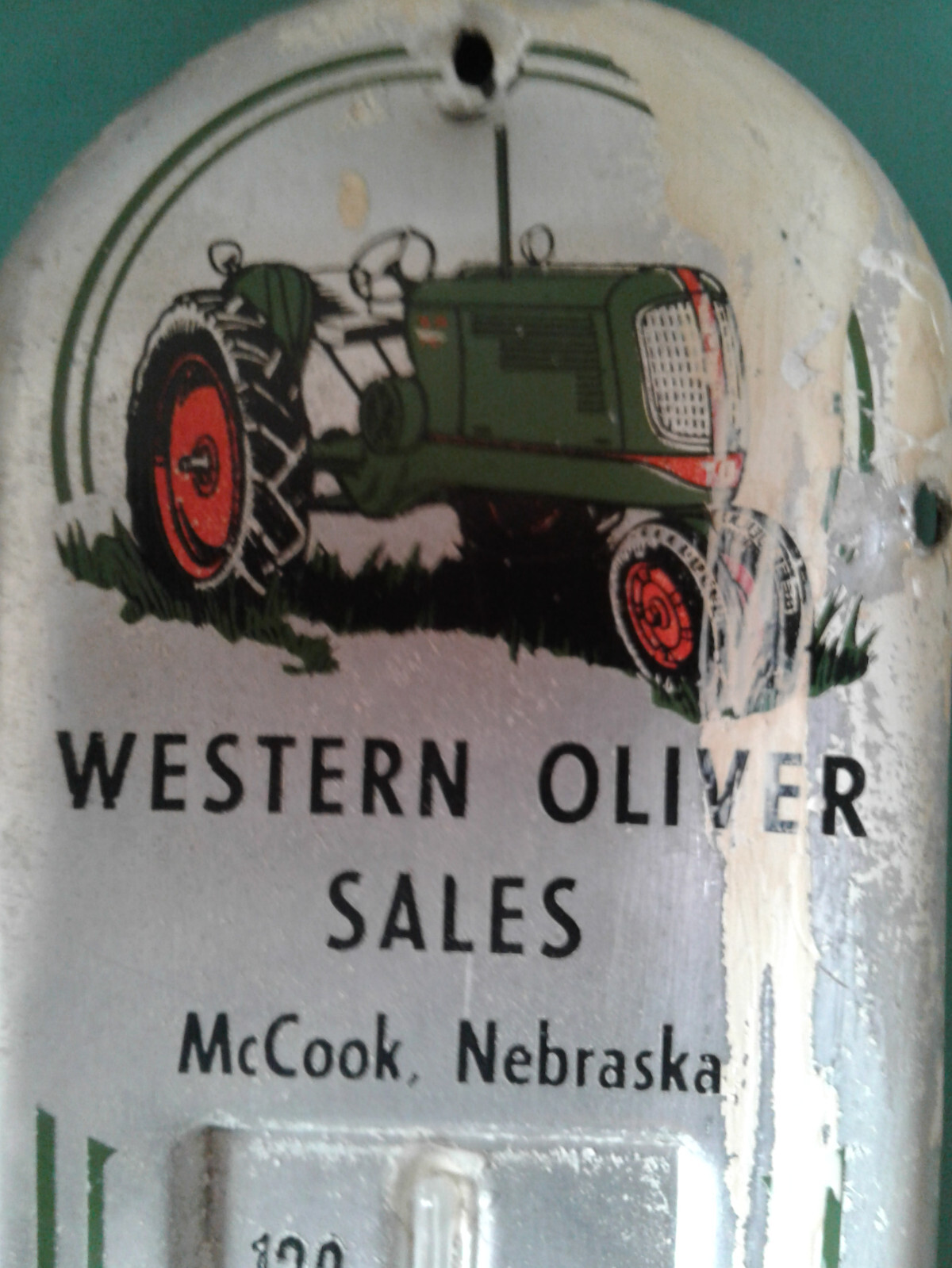 Original vintage Oliver thermometer, Western Sales, McCook, NE. eBay