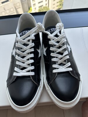 靴 converce onestar j black all Converse ONE STAR J Black × White All Star MADE IN JAPAN Model US