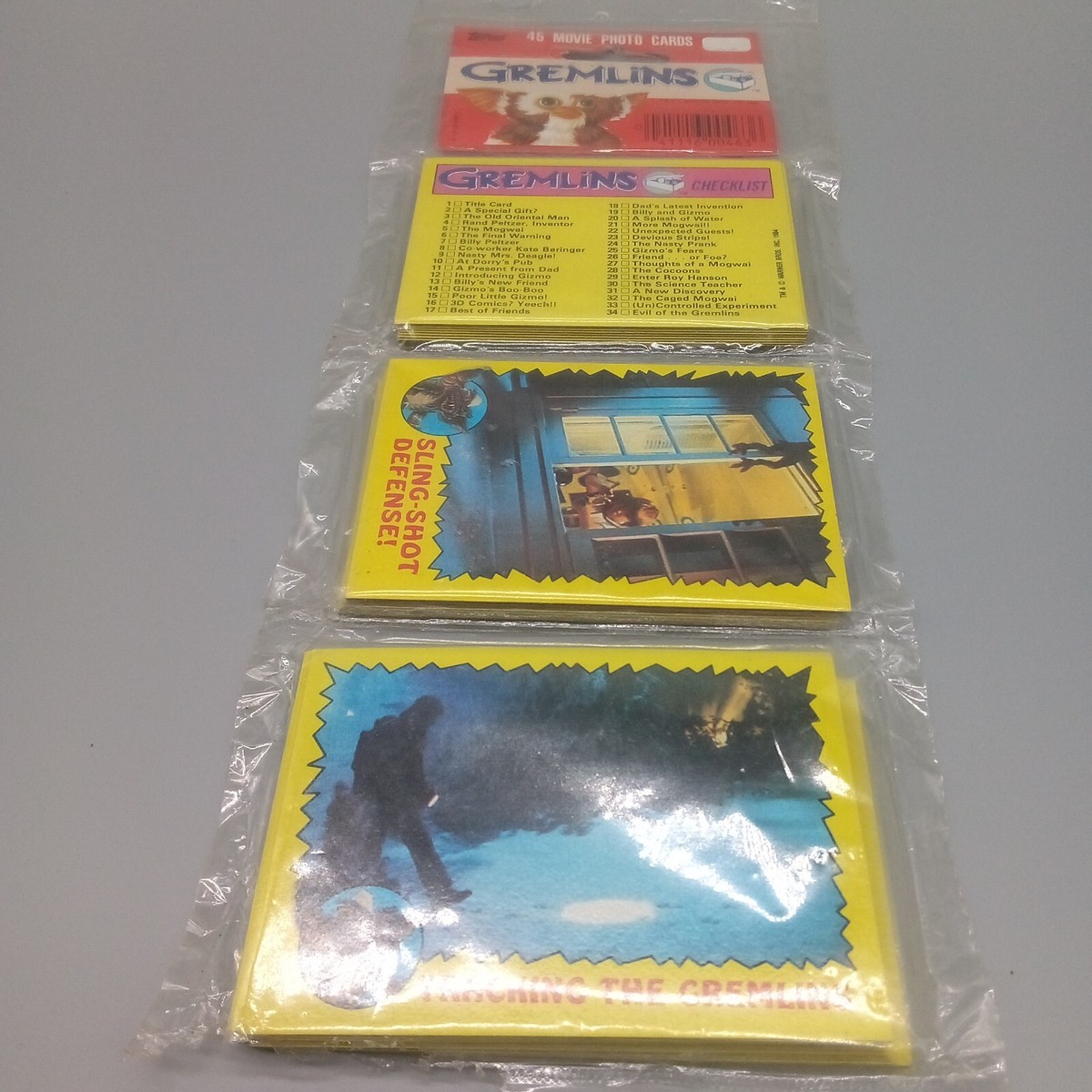 NOS TOPPS GREMLINS 45 MOVIE CARDS 1984 WARNER BROS. READ | eBay