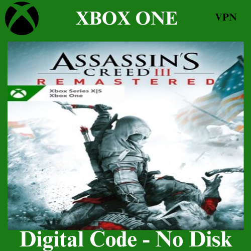 Assassin's Creed III Remasterizado Xbox X One Key Argentina VPN Envío Rápido - Imagen 1 de 1
