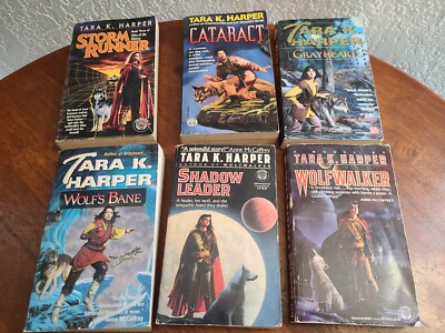 Lot Of 6 - Tara K. Harper Paperbacks - Grayheart - Wolf's Bane - Storm Runner