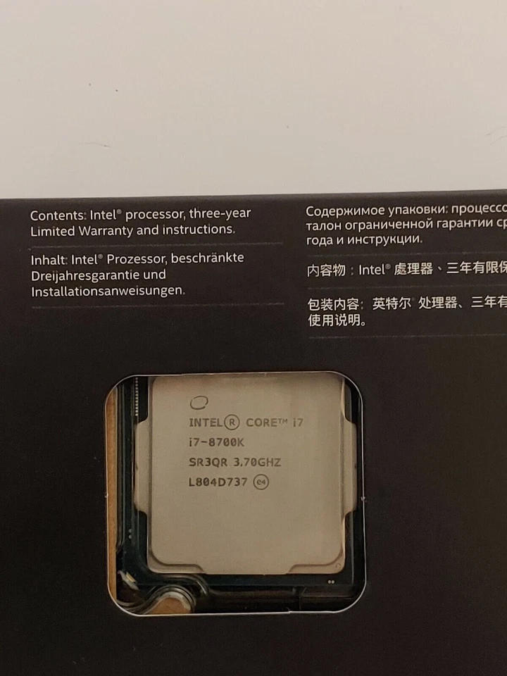 *NEW* Intel Core i7-8700K 3.70 GHz Hexa-Core (BX80684I78700K) CPU Processor - Image 2 of 2