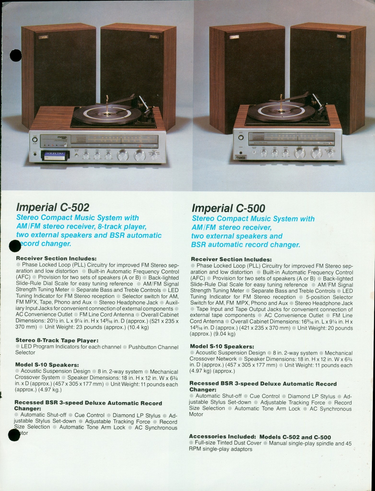 Console Original Dealer Hifi Brochure