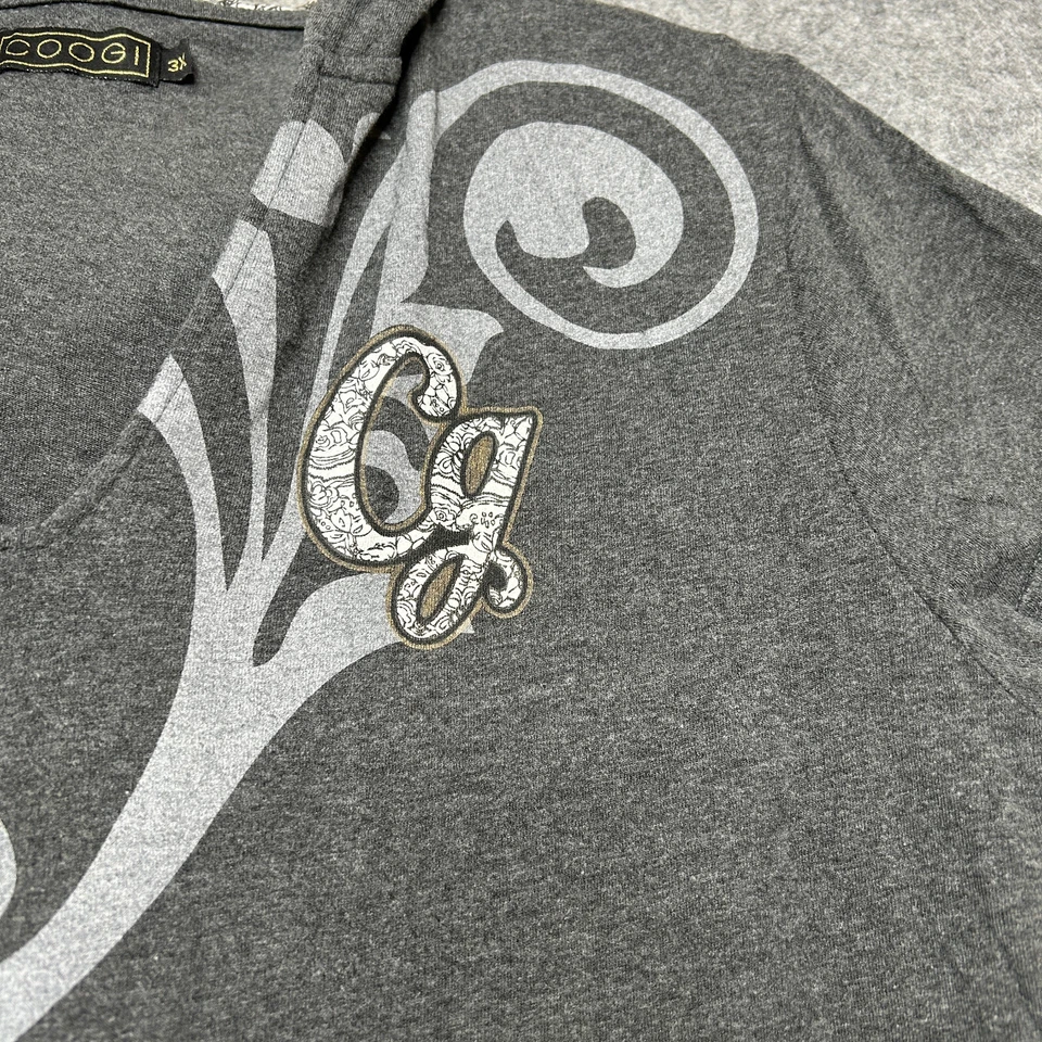 Vestido Coogi para mujer 3X gris maxi calavera calle sudadera con capucha Y2K años 90 vanguardista audaz elástico Foto 4 de 4
