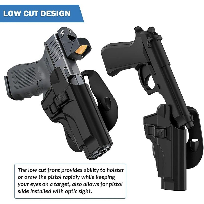 ☀️OWB Paddle Holster for Beretta 92 92FS M922 M9 Inox M9_22 Taurus