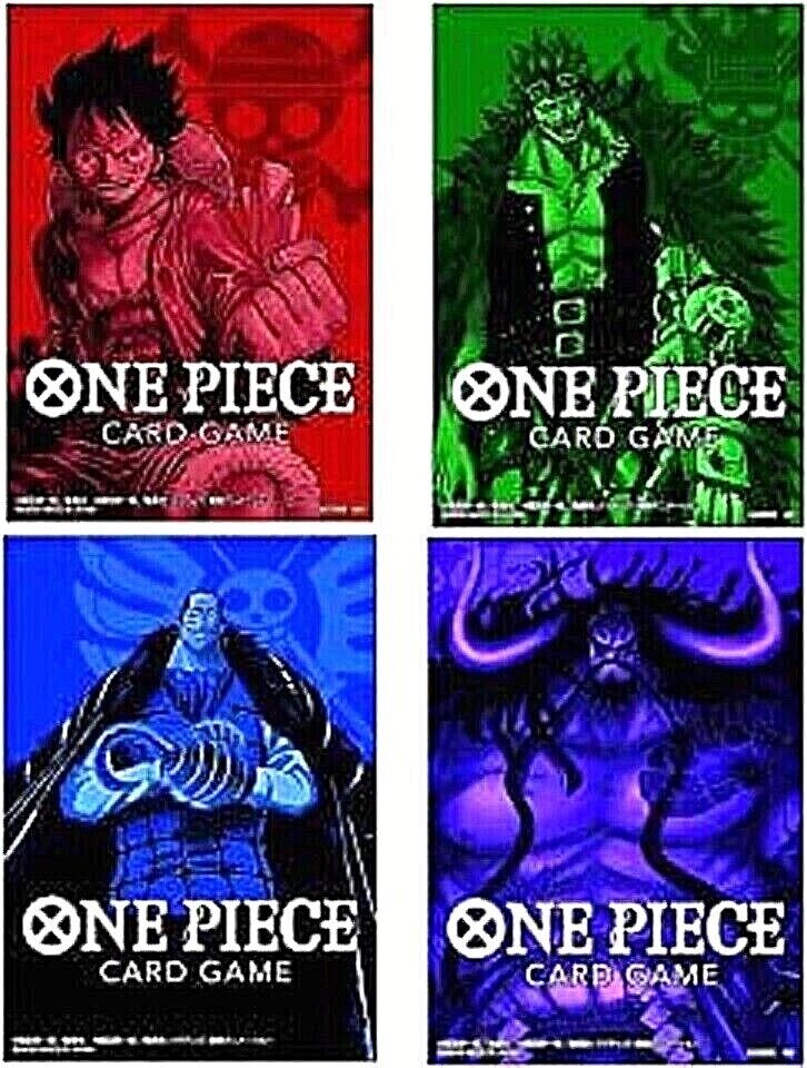 One Piece TCG: Official Card Sleeves V1 (60ct) (Set of 4) - Game Nerdz