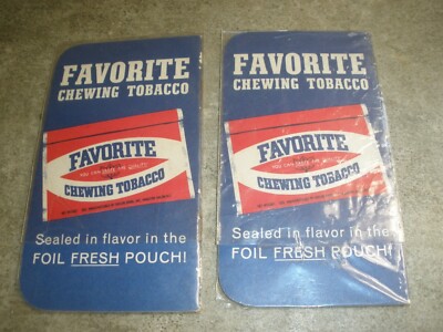 tobacco pads Lot of 2 Vintage Favorite Chewing Tobacco Memo Pads (D8)