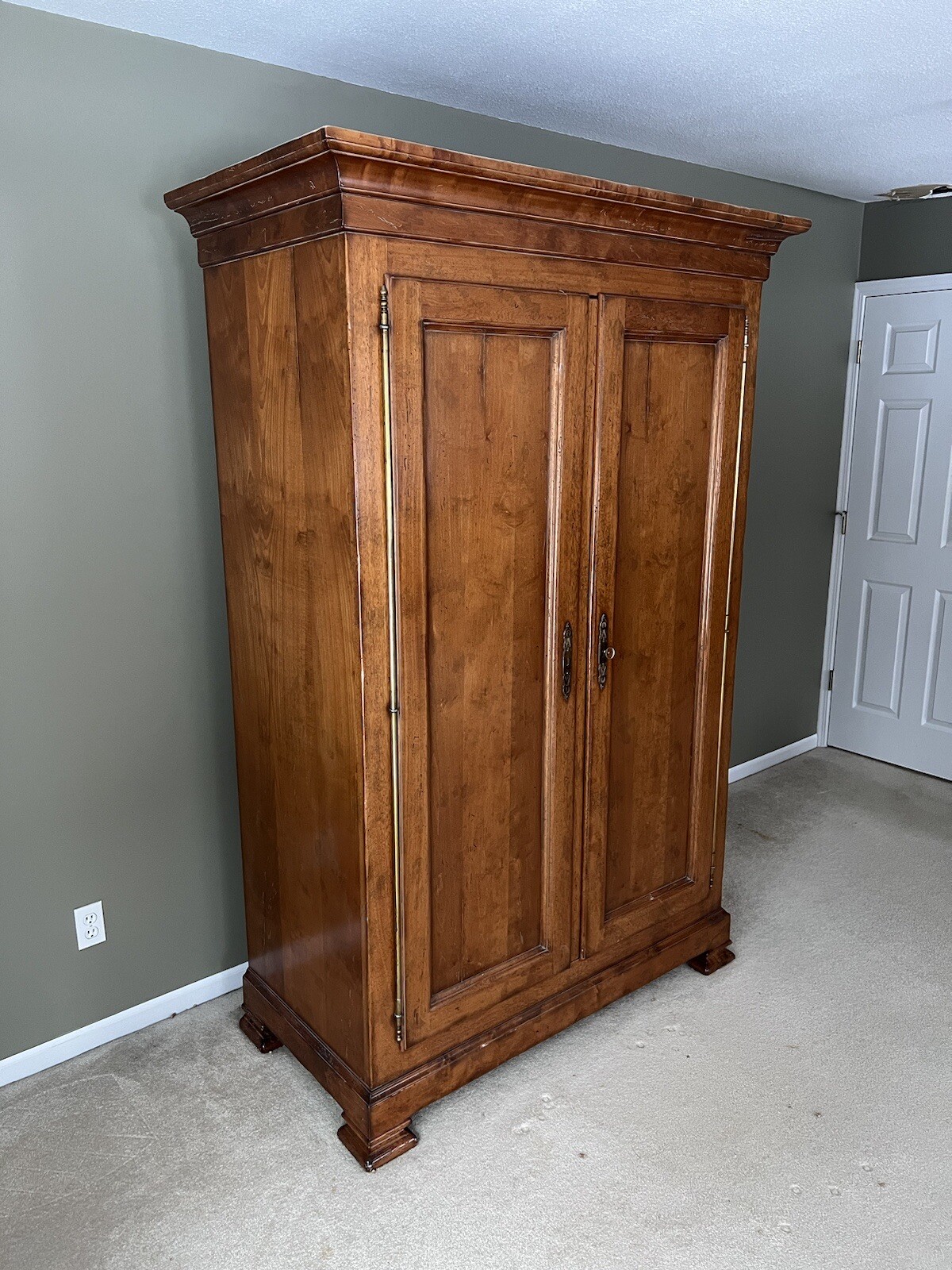 Baker Furniture “Milling Road” Distressed Maple Armoire eBay