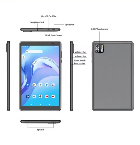 Pritom: Tab 8 - 8" HD Quad-Core 4GB RAM 64GB SSD Android™ 13 (New) - Picture 12 of 14