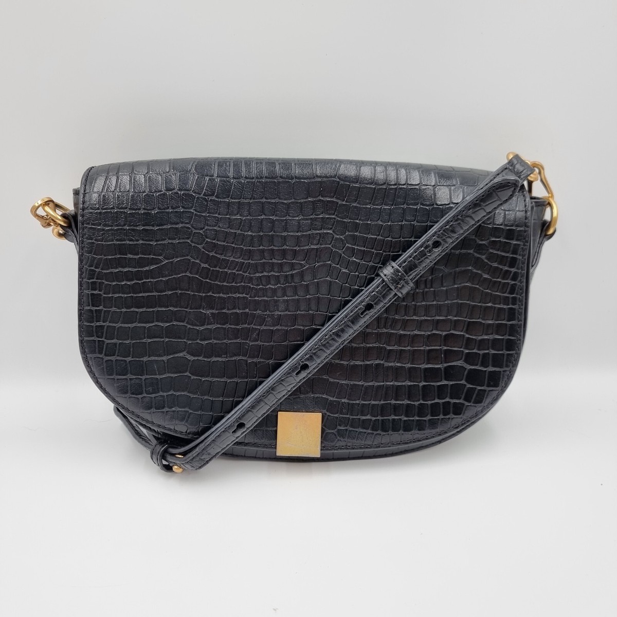 Leather Bags Oroton Voyage Saddle Bag Oroton Voyage Black Leather